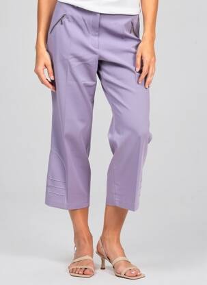 Pantalon 7/8 elasticitate mărime normală violet MULTIPLES femeie