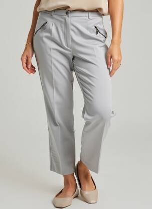 Pantalon 7/8 elasticitate mărime normală gri MULTIPLES femeie