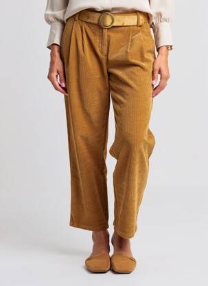 Pantalon drept elasticitate mărime normală bej MOLLY BRACKEN femeie