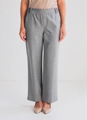 Pantalon drept talie elastică mărime normală gri STREET ONE femeie