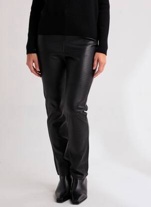 Colant efect material satinat mărime normală negru CREAM femeie
