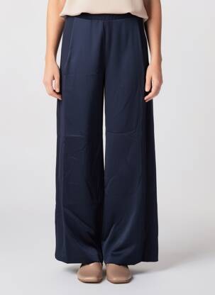 Pantalon drept talie elastică mărime normală albastru IMPERIAL femeie