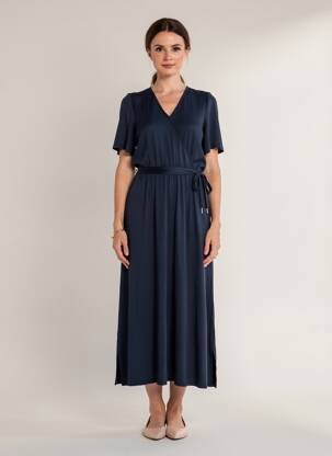 Rochie lungă mâneci scurte mâneci scurte albastru STREET ONE femeie