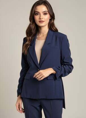Jachete elegante buzunare albastru IMPERIAL femeie