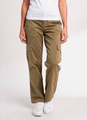Pantalon cargo buzunare mărime normală verde CREAM femeie