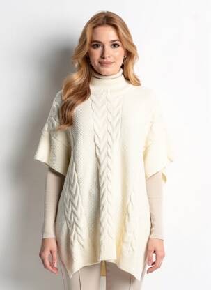 Poncho bej TWINSET femeie