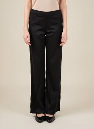 Pantalon drept talie elastică mărime normală negru TWINSET femeie