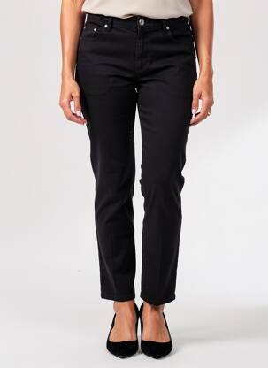 Pantalon slim țesătură poplin mărime normală negru ANANKE femeie