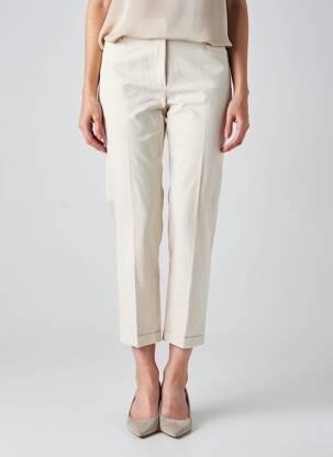 Pantalon 7/8 talie elastică mărime normală bej RAFFAELLO ROSSI femeie