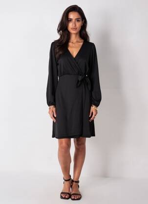 Rochie scurtă mâneci lungi mâneci lungi negru TIFFOSI femeie
