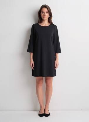 Rochie scurtă mâneci 3/4 mâneci 3/4 negru ONLY femeie