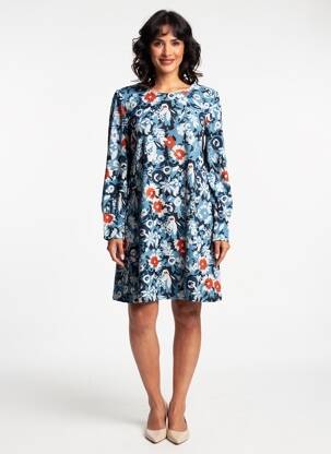 Rochie scurtă mâneci lungi mâneci lungi albastru LILY & ME femeie