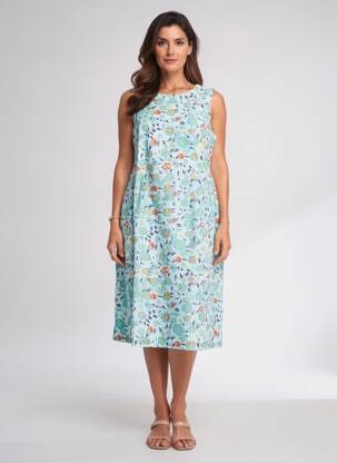 Rochie midi fără mâneci fără mâneci albastru LILY & ME femeie