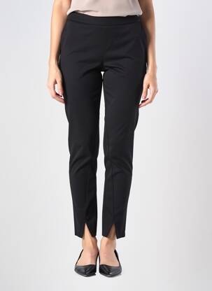 Pantalon slim talie elastică mărime normală negru G!OZE femeie