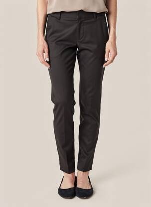 Pantalon slim talie înaltă talie înaltă negru KAFFE femeie