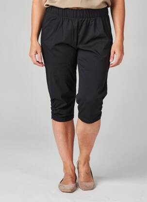 Pantalon trei sferturi elasticitate mărime normală negru ZHENZI femeie