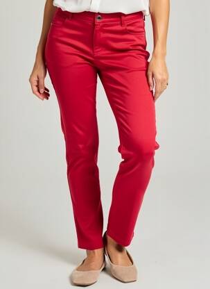 Pantalon slim elasticitate mărime normală roșu MORGAN femeie