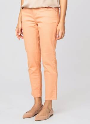 Pantalon 7/8 elasticitate mărime normală portocalie MORGAN femeie