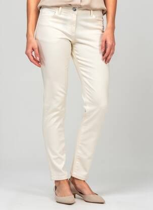 Pantalon slim elasticitate mărime normală bej MORGAN femeie