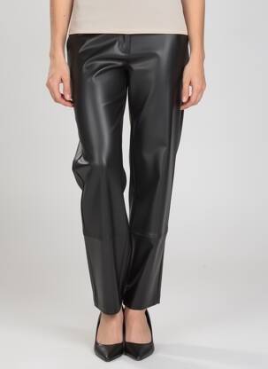 Pantalon drept închidere cu fermoar sub clapetă cu nasturi mărime normală negru LPB LES PETITES BOMBES  femeie