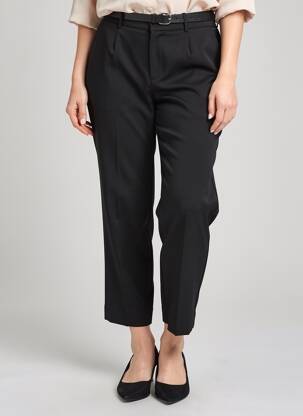 Pantalon 7/8 talie înaltă talie înaltă negru TIFFOSI femeie