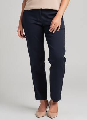 Pantalon chino țesătură poplin mărime normală albastru TIFFOSI femeie