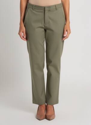 Pantalon chino mărime normală mărime normală verde YERSE femeie