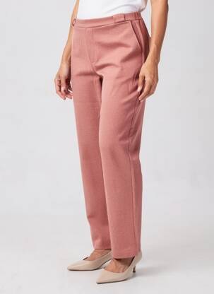 Pantalon drept elasticitate mărime normală roz YERSE femeie