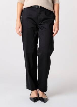 Pantalon drept închidere cu fermoar sub clapetă cu cârlig mărime normală negru TIFFOSI femeie