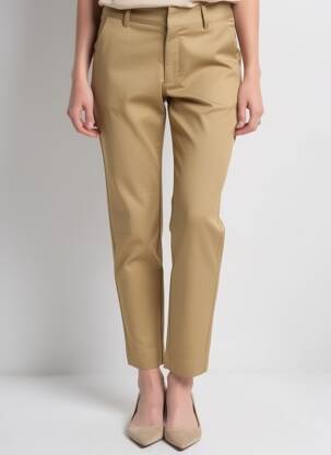 Pantalon slim elasticitate mărime normală bej KAFFE femeie