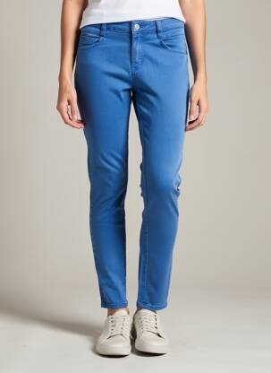 Pantalon slim elasticitate mărime normală albastru C'EST BEAU LA VIE femeie
