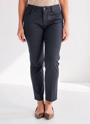 Pantalon slim elasticitate mărime normală albastru închis C'EST BEAU LA VIE femeie