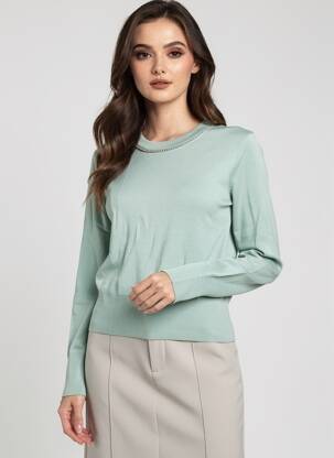 Pulover croială cambrată mâneci lungi verde TIFFOSI femeie