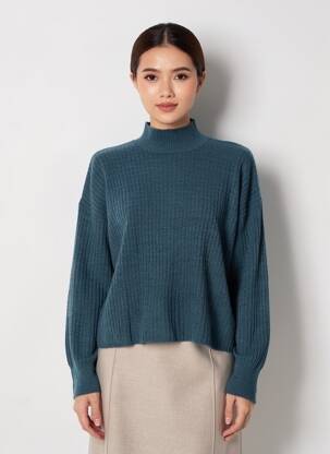 Pulover mâneci lungi mâneci lungi albastru TIFFOSI femeie