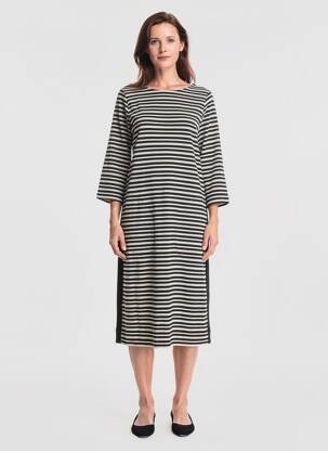 Rochie midi mâneci 3/4 mâneci 3/4 negru OLSEN femeie