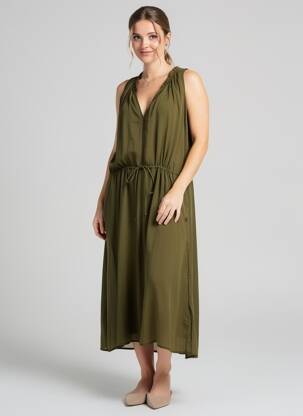 Rochie lungă fără mâneci fără mâneci verde FREEMAN T.PORTER femeie