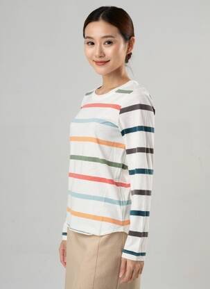 Tricou mâneci lungi mâneci lungi alb WHITE STUFF femeie