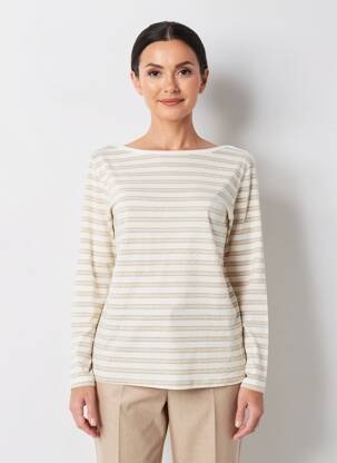 Tricou mâneci lungi mâneci lungi bej PAKO LITTO femeie