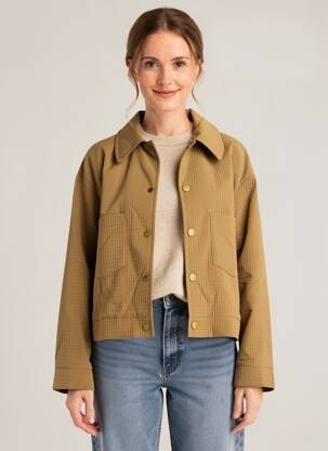 Jachete casual buzunare verde MOLLY BRACKEN femeie