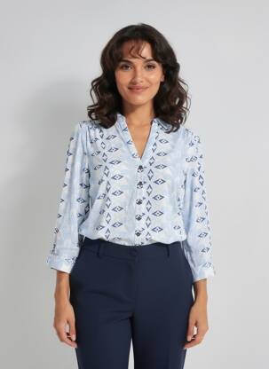 Cămașă croială cambrată mâneci lungi albastru WHITE STUFF femeie