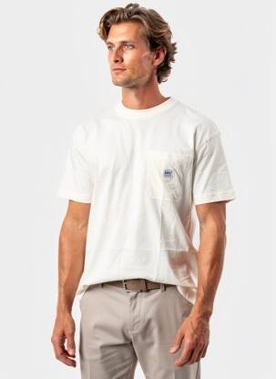 Tricou elasticitate mâneci scurte bej LEE bărbat