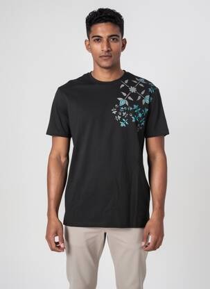 Tricou elasticitate mâneci scurte negru OXBOW bărbat