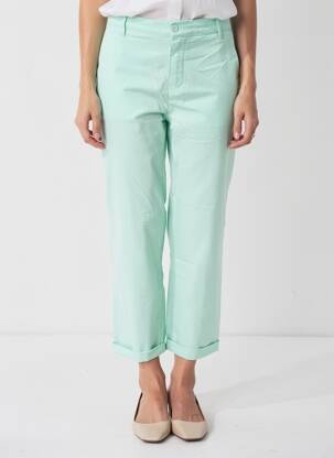 Pantalon 7/8 elasticitate mărime normală verde HAPPY femeie