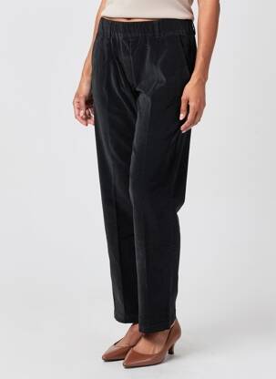 Pantalon drept talie elastică mărime normală negru PAKO LITTO femeie