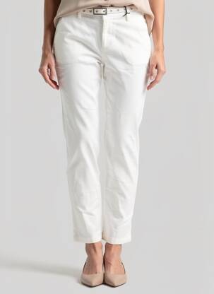 Pantalon drept elasticitate mărime normală alb FREEMAN T.PORTER femeie