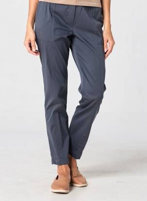 Pantalon slim talie elastică mărime normală albastru LA FÉE ATELIER BY LA FÉE MARABOUTÉE femeie