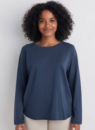 Tricou mâneci lungi mâneci lungi albastru WHITE STUFF femeie