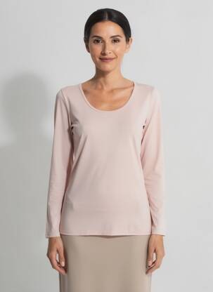 Tricou mâneci lungi mâneci lungi roz JANIRA femeie