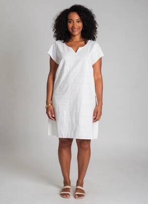 Rochie scurtă mâneci scurte mâneci scurte alb AGATHE & LOUISE femeie