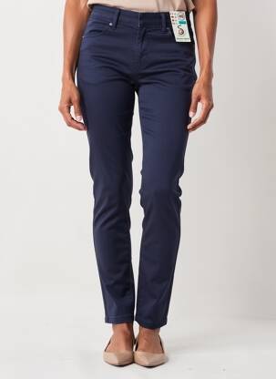 Pantalon slim talie elastică mărime normală albastru S.QUISE femeie